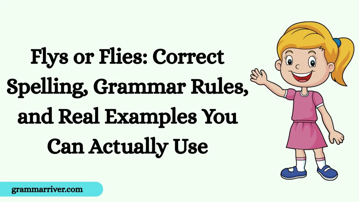 Flys or Flies: Correct Spelling, Grammar Rules, and Real Examples You Can Actually Use