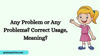 Any Problem or Any Problems? Correct Usage, Meaning?