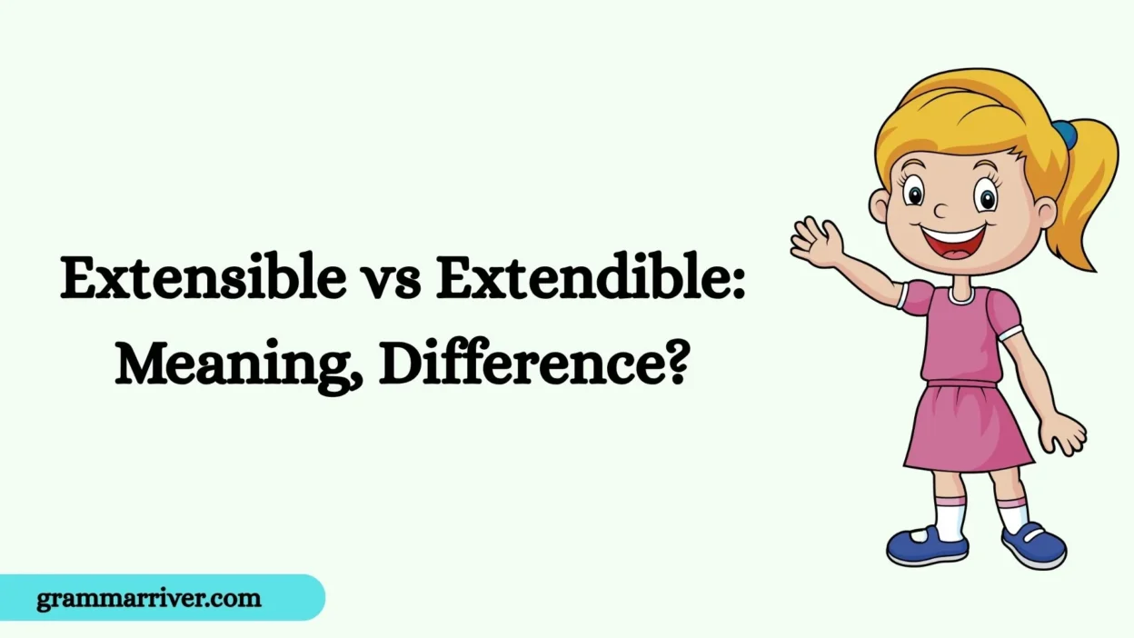Extensible vs Extendible: Meaning, Difference?