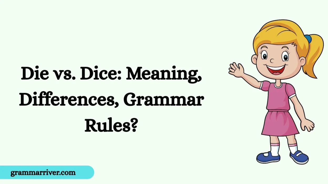 Die vs. Dice: Meaning, Differences, Grammar Rules?